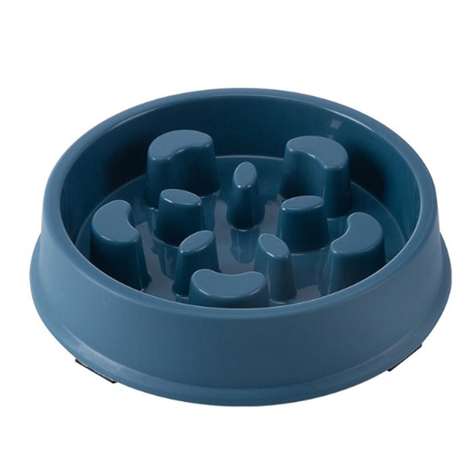 

Slow Feeder Dog Bowl Petal Type Prevent Choking Puzzle Slip Resistant Bowl for Pet Supplies Dark синій