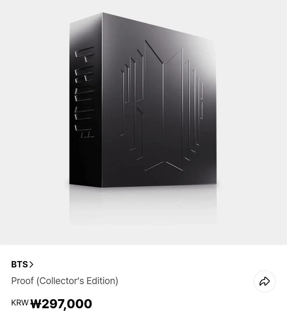 BTS (Unopened) Bulletproof Collector's Edition Full Set