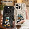 Phone Case: 2D Flat Design Suitable for iPhone 18 17 16 15 14 13 Pro Protective Case, Unisex, Rock White Duck, Christmas and Halloween Gift