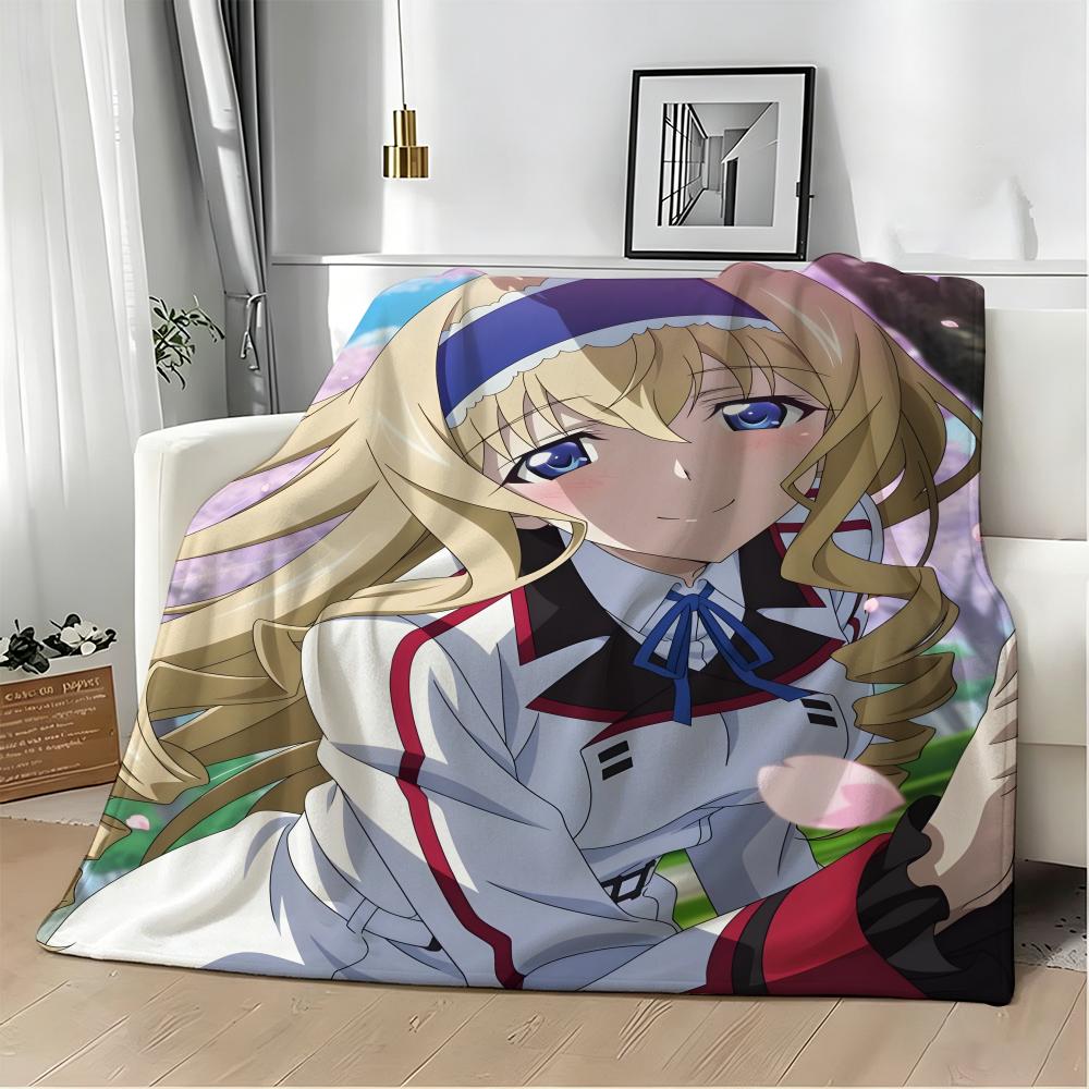 Anime I-Infinites Stratoss Throw Soft Warm Throw Blanket For Bedroom Living Room Bed Travel Camping Picnic Gift
