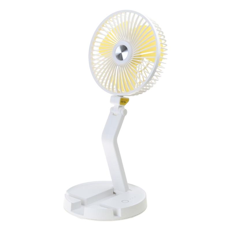 

Складной настольный вентилятор, держатель для телефона, охлаждающий вентилятор, летний подарок для друга семьи белый