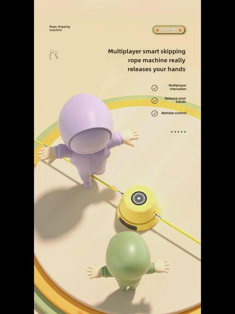 Smart Automatic Skipping Rope: Electric Counter for Kids & Group Training