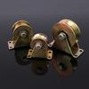 4Pcs V Shaped Plating Color Track Wheel Bearing Home Hardware Rigid Caster V Groove Wheel For Sliding Door Rollers