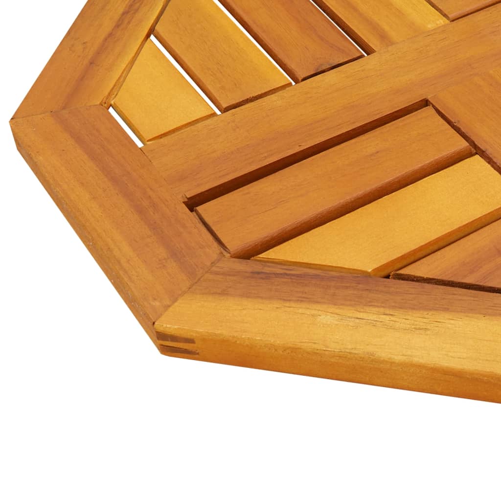Tabletop 40x40x2 cm Octagonal Solid Acacia Wood