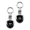 1PCS 3D Metal Car Logo Key Rings Keyring Logo Stying Shield Shaped Keychain For Cadillac XT5 XTS CTS BLS SLS DTS SRX Escalade Tiburon Deville