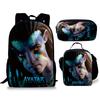 Avatar Avatar Scuola Primaria e Secondaria Zaino Scolastico Zaino Animato Borsa Astuccio Set da Tre Pezzi Nuovo