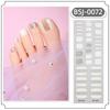 Semi Cured Gel Toenail Stickers Sparkles Toenail Polish Strips Stickers Toenail Strips DIY Pedicures Gel Nails Stickers