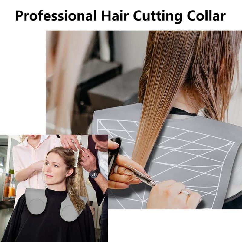 Silicone Cape for Hairdressing, Dyeing, Perming, and Anti-Flyaway with Neck Wrap