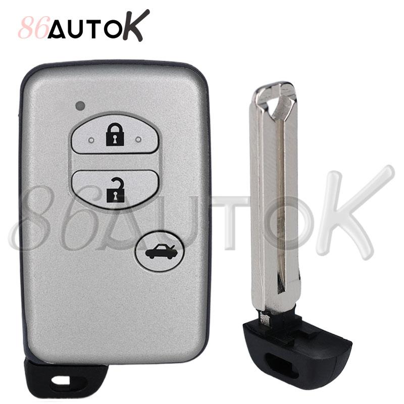 Car Key Shell Smart Key Case For Toyota Camry Prius Rav4 Avalon Corolla Land Cruiser Venza Car Key Case Fob 2/3/4 Buttons