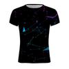 Summer Round Neck 3D Modern Art Patterns Print Top Fashionable Casual Short Sleeved Men's T-shirts