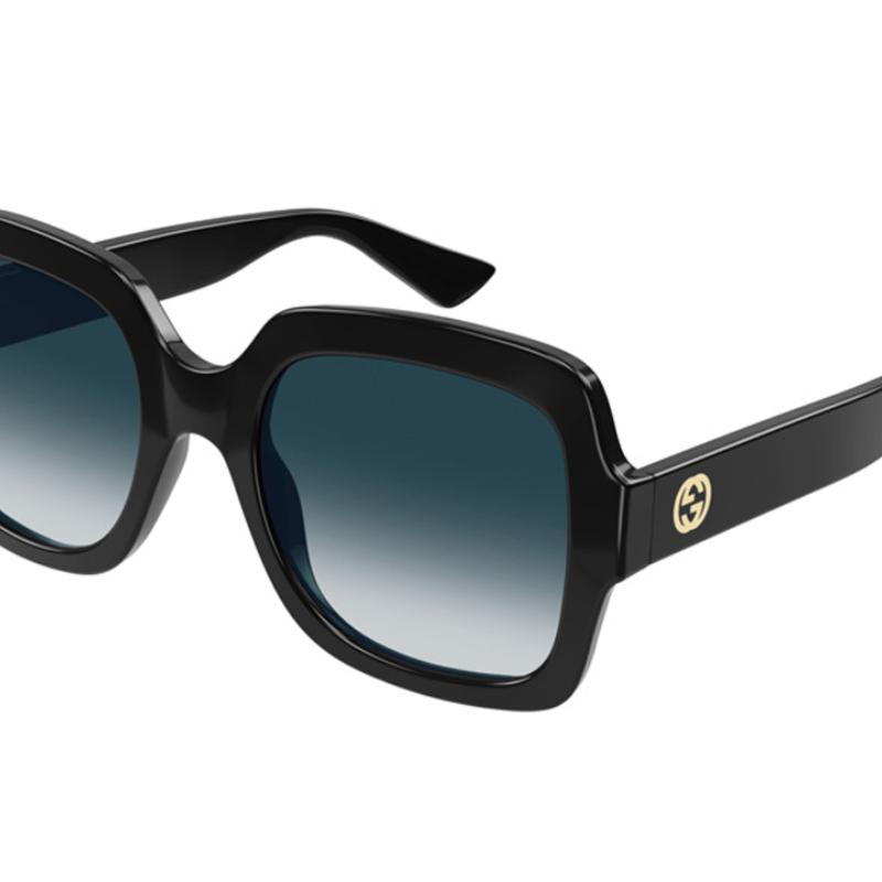 GUCCI Gradient Cool & Comfortable Injection Molded Square Sunglasses Women's Black