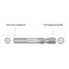 2pcs Hex Shank 6.35mm To 4mm Insert Bit Adapter Electric Screwdriver Socket Holder Micro Bit Adapter Magnetic Holder Tools