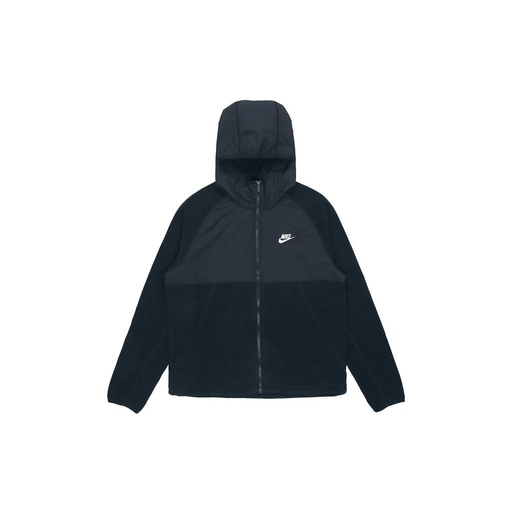 Nike Sportswear Full-Zip Hooded Fleece Jacket Men Outerwear Black DM1220-010