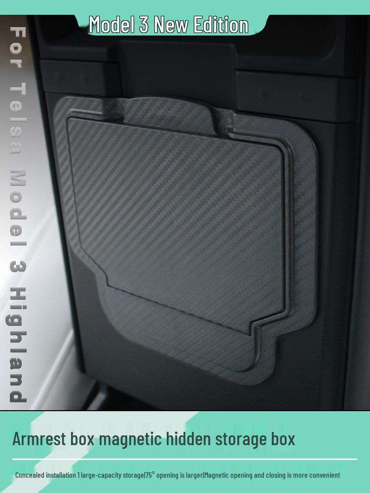 Tesla Model 3 Highland Armrest Privacy Storage Box