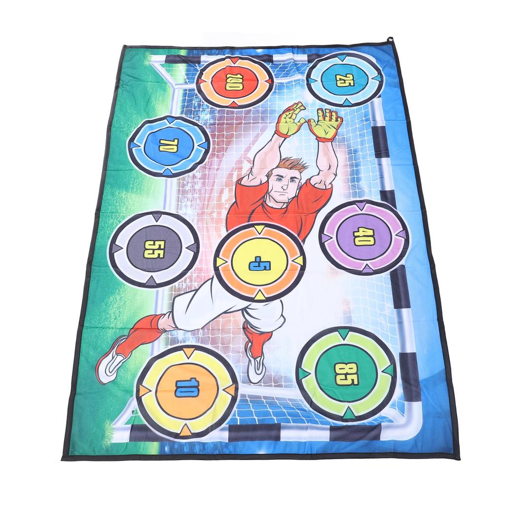2 in 1 Soccer Ball Game Set with 2 Balls Hand Eye Coordination Motor Skills Toss Soccer Target Goal 