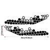 2Pcs 39x9cm Motorcycle Honeycomb Bee Vinyl Sticker For Motor Front Face Decor Waterproof Decal Stickers