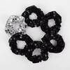 6pcs Super Shiny Rubber Bands Set Retro Disco Large Intestine Hair Tie  Hair Accessories