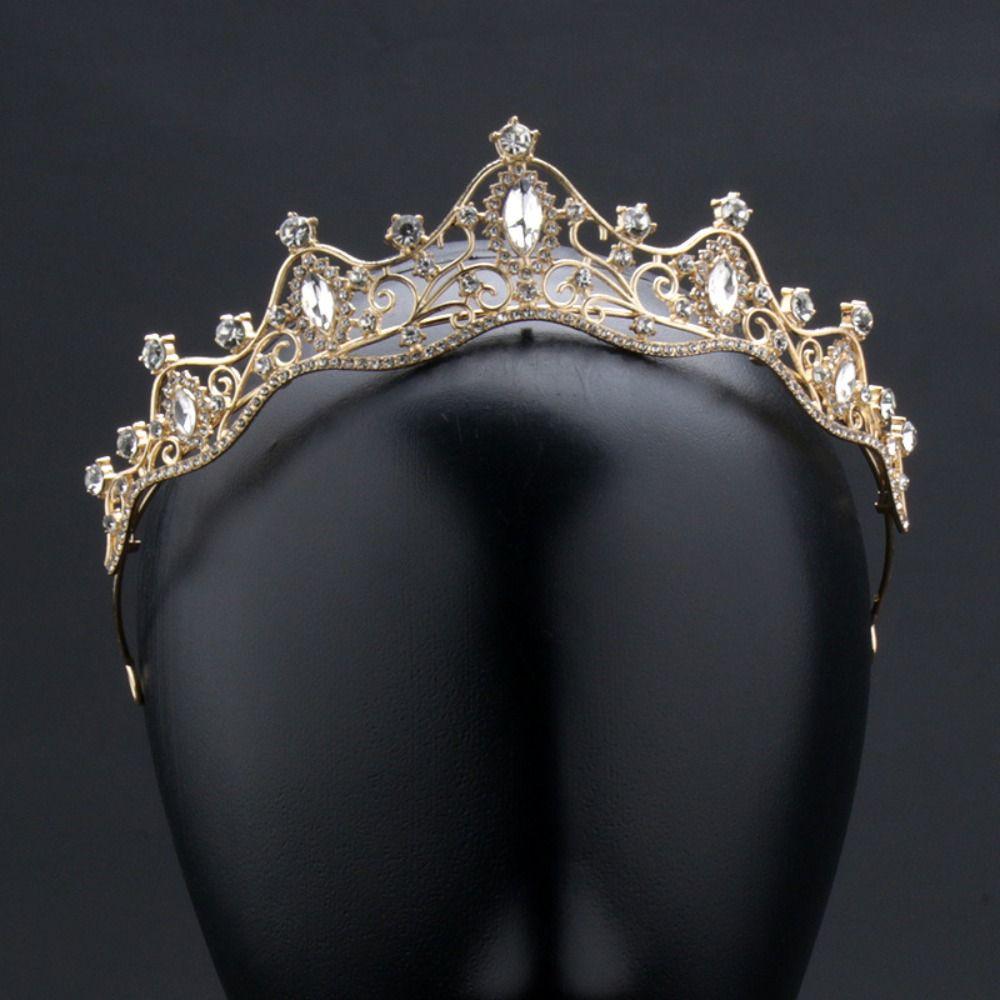 Hair Hoop Metal Princess Crowns Bar Mitzvah Crown Bride Tiaras Simple Retro Crown  Wedding