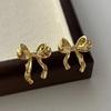 2025 Trendy Sweet-Cool Bow Knot Earrings Minimalist Elegant Statement Jewelry Gift for Women Dropshipping