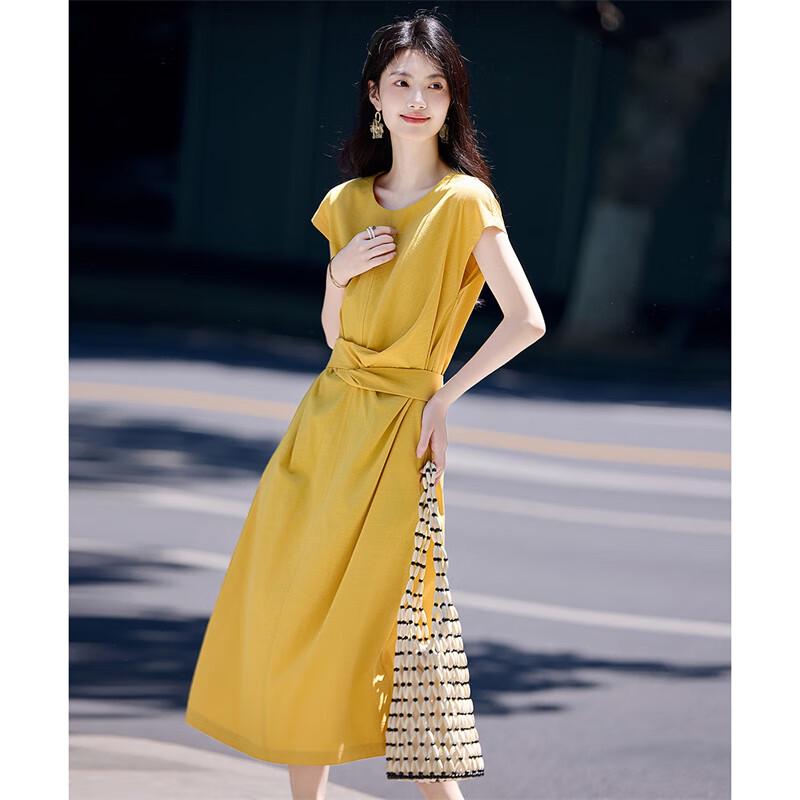 

Aurora Style Elegant Pleated Midi Dress XL