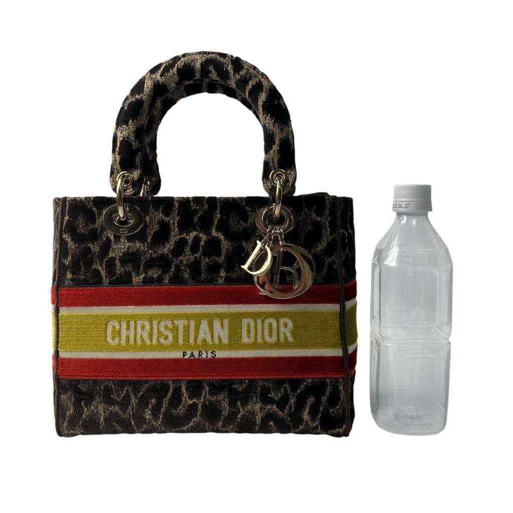 Used DiorShoulder Bag Leopard Suede Women
