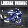 1/12 Yamaha R1M Car Model Simulation Sound and Light Belt Base Motorcycle Toy Ornaments To Give Your Boyfriend Gift