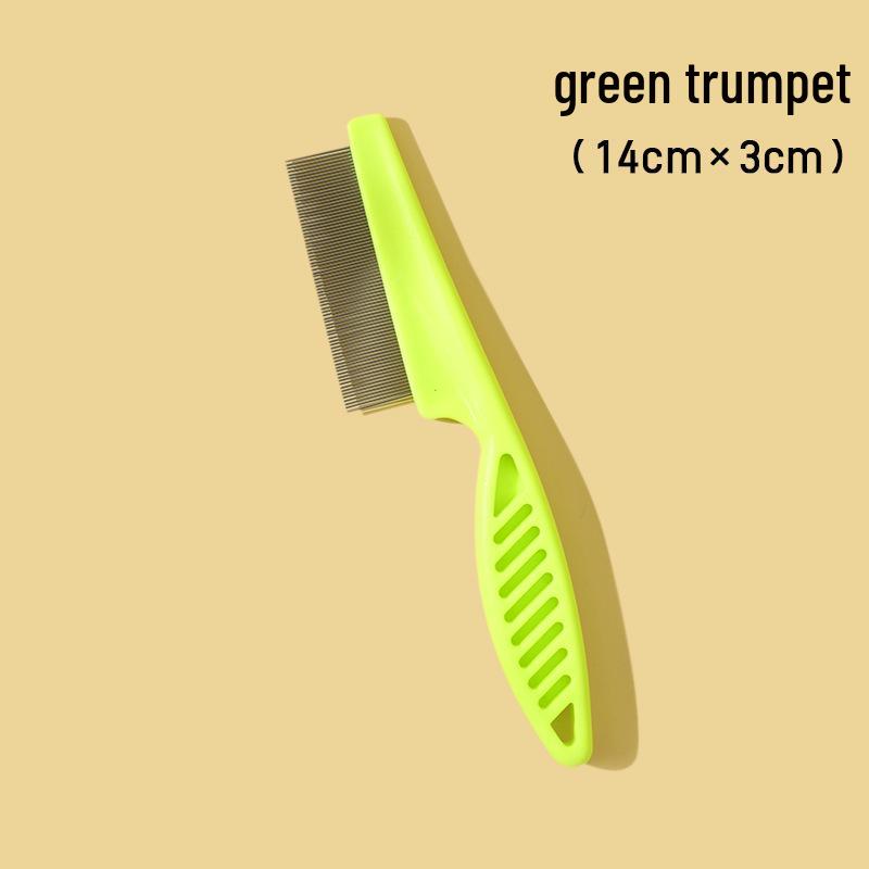 Pet Grooming Comb: Stainless Steel, Dense Tooth Comb for Cats & Dogs, Hair & Flea Removal, Massage Tool