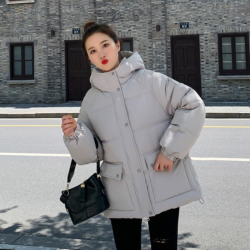 Padded clothes women's winter clothes new down padded clothes women's loose hooded short thickened women's padded jacket