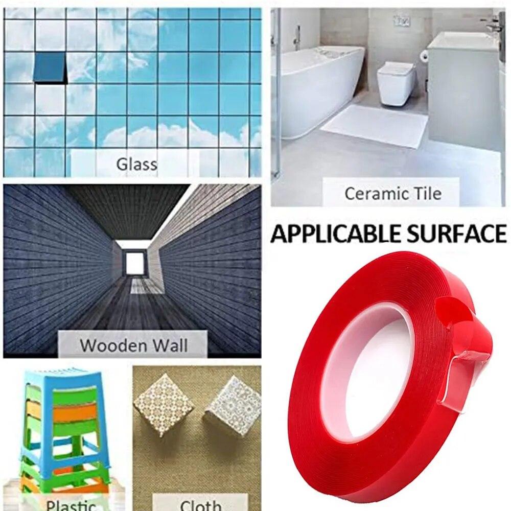 Double Sided Acrylic Clear Adhesive Tape,Double-sided Acrylic Foam Adhesive Tape,Double-sided Transparent Adhesive Tape 10mm