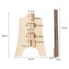 Btuty DIY Unfinished Electric Guitar Kit Guitar Assembly Kit Guitar Kit Guitar Barrel Blank Wooden Guitar Body Replacement Parts Basswood Body Maple