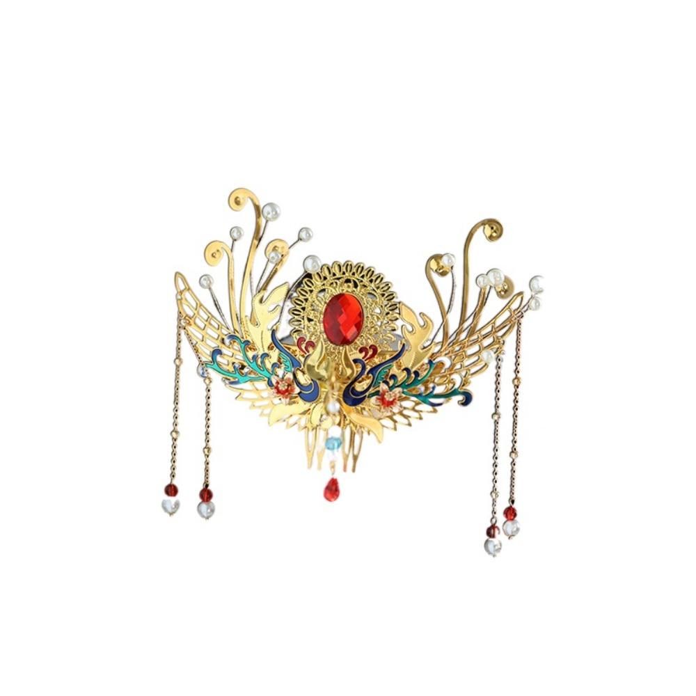 Gold Chinese Style Hairpin Floral Women Hair Stick Hair Accessories Hanfu Hair Comb Girl