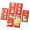 6Pcs 2026 Horse Year Red Envelope Creative Spring Festival Kids Gift Lucky Money Envelopes Cartoon Pony Pattern Red Packet