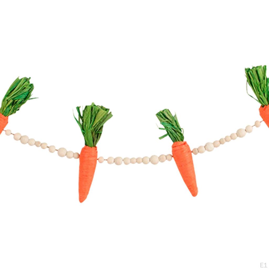 Easter Carrot Garland Decorations Home Decoration Carrots Banner Garlands for