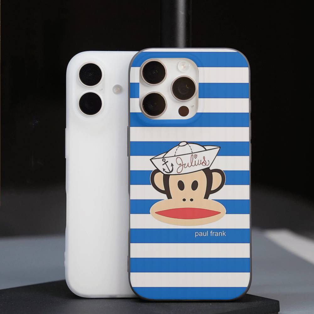 Famous Luxurious P-Paul F-Frank For IPhone 17 16 15 Plus Pro Max 12 14 Plus 11 13 Wave Corrugated Stripe Funda Phone Cover
