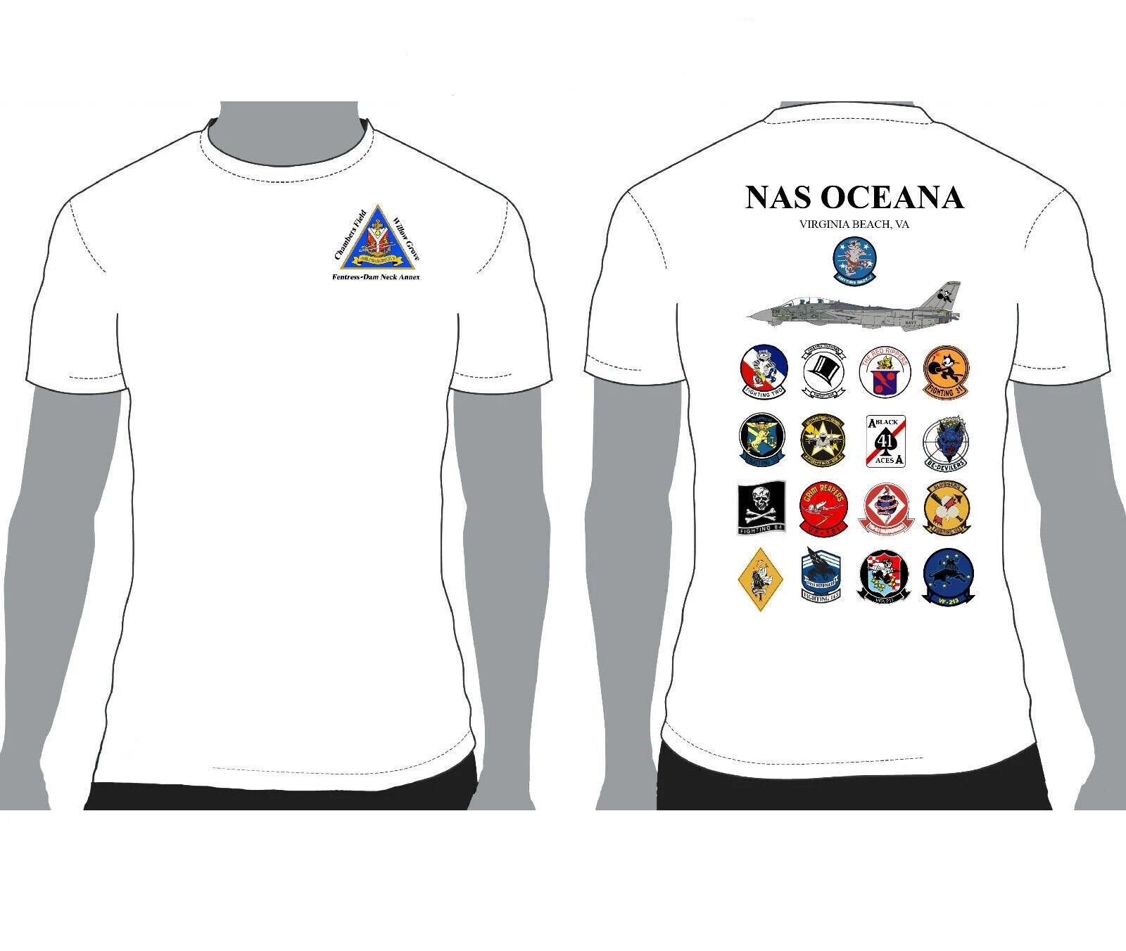 

Морская футболка F-14 Tomcat NAS Oceana D2 Squadron с коротким рукавом, повседневная летняя футболка унисекс из 100% хлопка с круглым вырезом, размер S-3XL XL