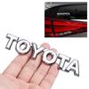 1Pcs Metal Emblem Badge Car 3D Sticker Car Trunk Sticker Car Accessories For Toyota Fortuner Chr Verso Prius Hiace Yaris Trd Corolla