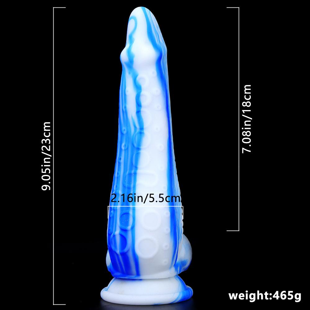 23cm Animal Dildo Color Realistic Silicone Fake Penis Adult Toys Masturbation For Women
