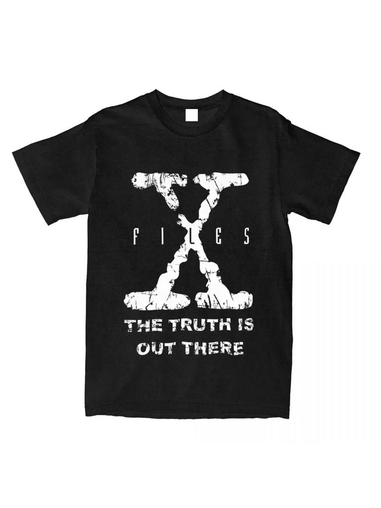 X-Files TV Show Logo & "The Truth Is Out There" T-Shirt for Men & Women - Distressed Grunge Graphic Tee