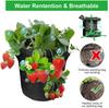 Bolsa de Plantación de Fieltro Duradera con Abertura Redonda para Fresas y Patatas