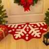Cartoon Christmas Carpet Xmas Tree Shape Non-Slip Backing Bedroom Rug Soft Imitation Cashmere Bed Side Carpets Household Use