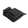 SK11 Carbon Leather Nail Pouch, Black, Genuine Cowhide Leather, Belt Loop with Slit, Ink Pot Pocket (SK-CLK-SP)