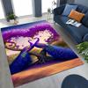 3D Colorful Peacock Romantic Birds Rug for Bedroom Living Room Sofa Home Doormat Decor,Larger Kid Play Non-slip Floor Mat
