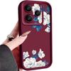 White Gardenia Floral Pattern Case For Xiaomi 14T 13T 11T Pro Funda Redmi Note 14 13 Pro 5G 4G 12 11 Shockproof Bumper Silicone Cover