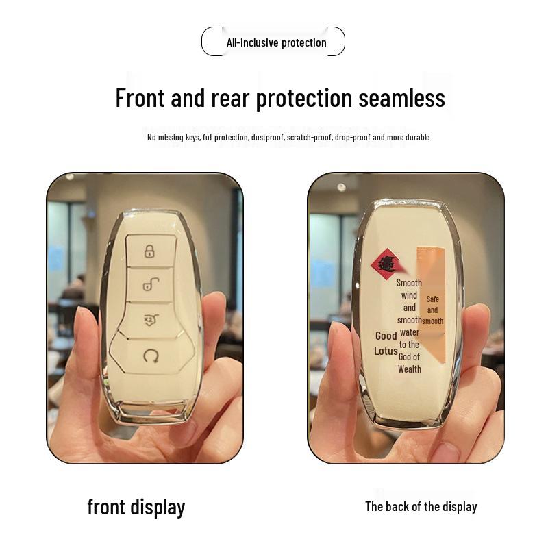 Compatible Key Case for BYD Han, Dolphin, Qin, Song Plus DMI, Yuan Pro, Tang DMI/EV, Destroyer 05 Buckle
