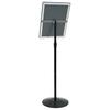 Podium Poster Stand Silver A3 PVC and Steel