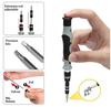 Sada flexibilního přesného šroubováku 115 v 1 Sada nářadí pro údržbu vrtačky pro mobilní telefon a notebook