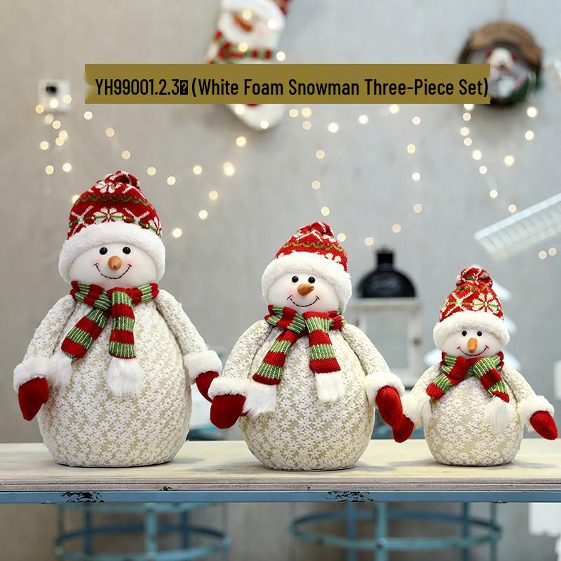 Christmas Snowflake Series: Snowman, Santa, and Reindeer Ornaments for Holiday Decor