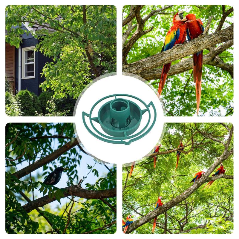 2/1Pcs Outdoor Bird Feeder Automatic Hanging Plastic Feed Bowl For Parrot Pigeon Pet Indoor Bottle Mouth Docking Feeding Suppli