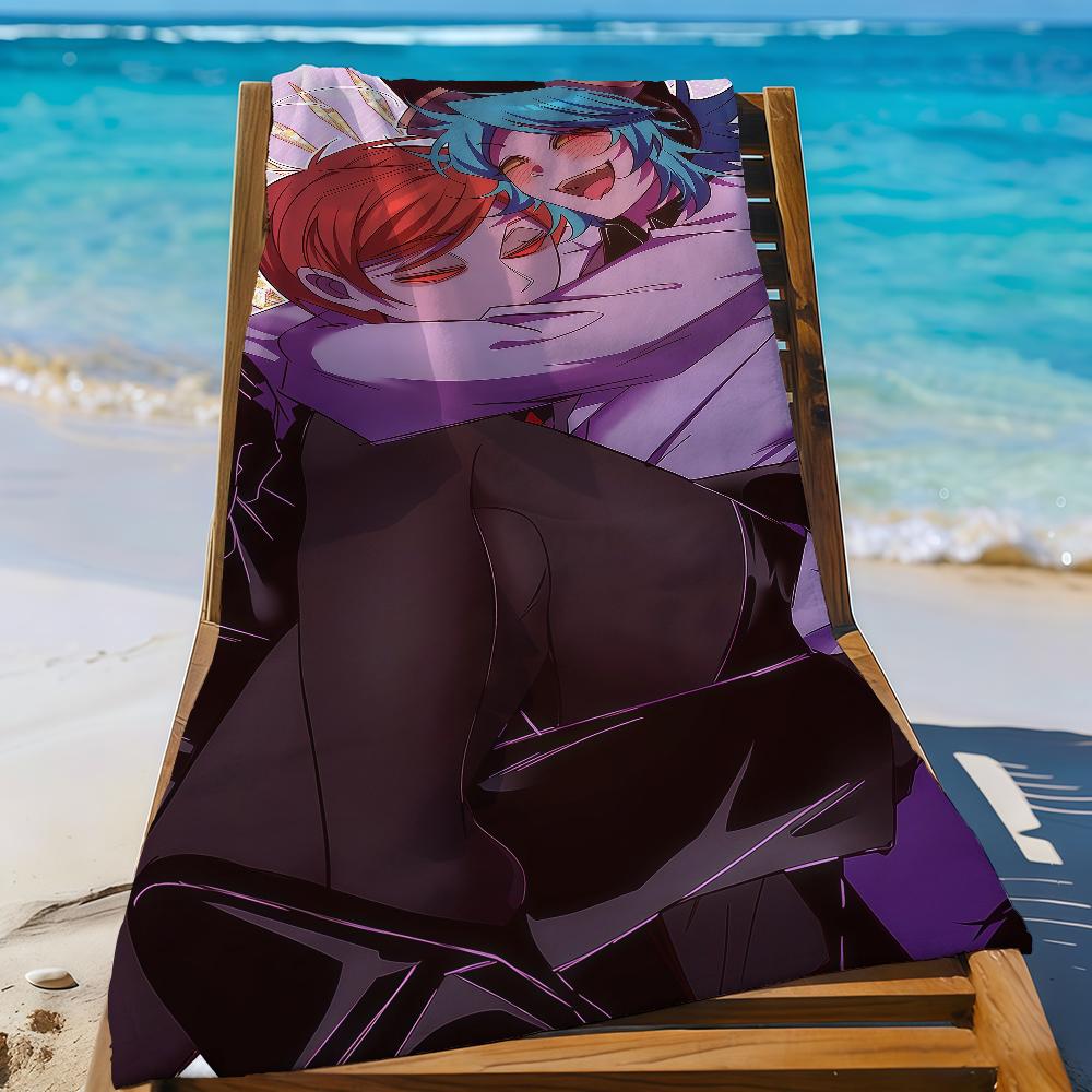 Cartoon P-Psycho Cuties Sasha Dr Kane Towel Sports Quick Dry Travel Camping Gear Sandproof Soft Light Large Beach Towel