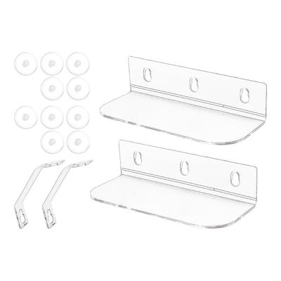 Acrylic Shelf For Window Plant Display Organizer Suction Cup Shelf for Plant Clear for Pots Indoor Outdoor Flower